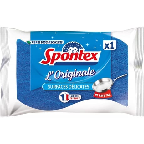 Spontex l'originale éponge bleue surfaces délicates x1