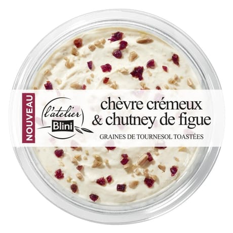 Atelier blini chèvre crémeux figue 140g