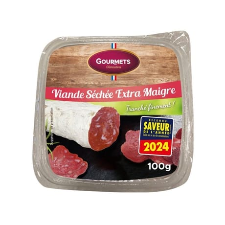 Gourmets de l'artois viande sechée extra maigre finement tranché bol 100g