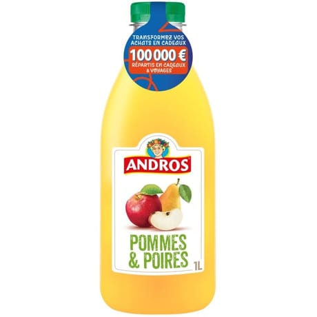 Andros jus pommes et poires pet 1l