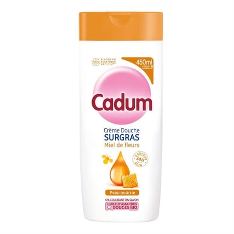 Cadum crème douche surgras miel de fleurs peau nourrie 450 ml