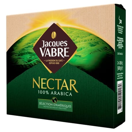 Jacques vabre nectar café moulu 2x250g - 500g