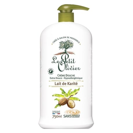 Le petit olivier crème douche extra douce lait karité 750ml