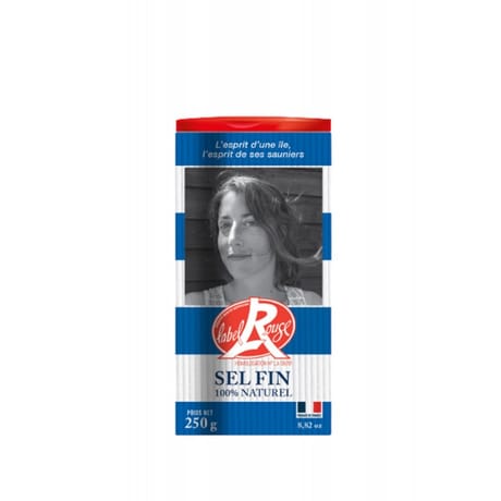 Sel marin ile de Noirmoutiers salière sel fin Noirmoutier label rouge 250g