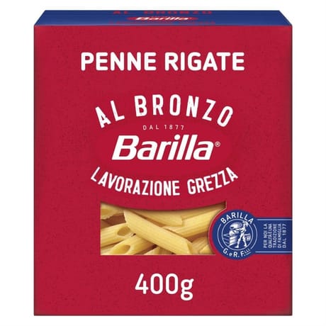 Barilla pates al bronzo penne rigate 400g