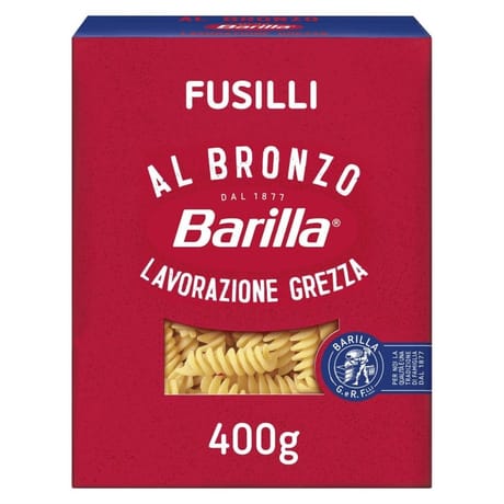 Barilla fusilli al bronzo 400g