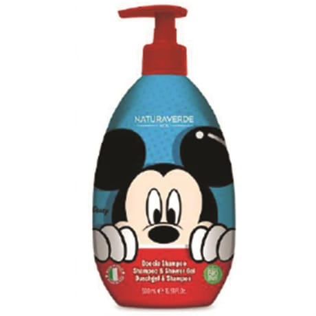 Naturaverde kids disney gel shampoing douche puissance de l'amitié mickey huile de jojoba bio 500ml
