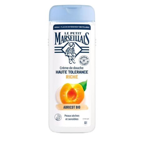 Le petit marseillais douche haute tolerance riche abricot 400ml