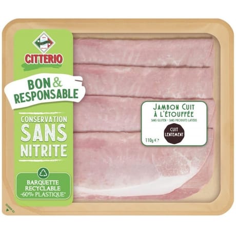 Citterio bon et responsable jambon cuit 110g