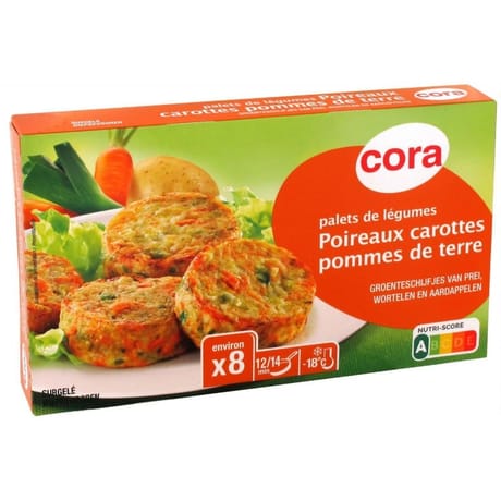 Cora Palets de légumes Poireaux carottes pommes de terre 300g
