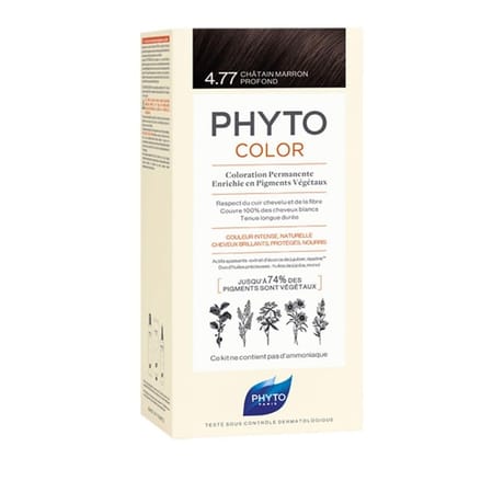 Phytocolor kit coloration 4.77 chatain marron profond x1