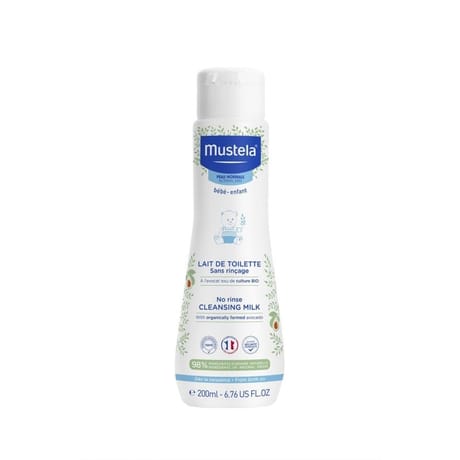 Mustela lait de toilette sans rinçage 200ml