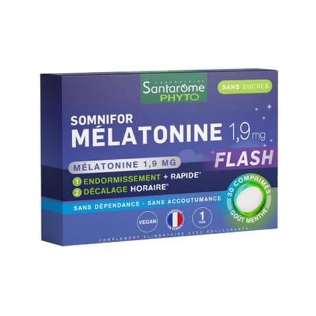 Santarome somnifor mélatonine 1,9 mg comprimés x30