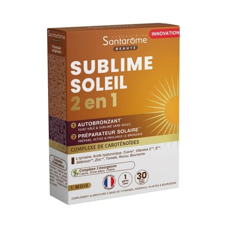 Santarome sublime soleil 2 en 1 gélules x30