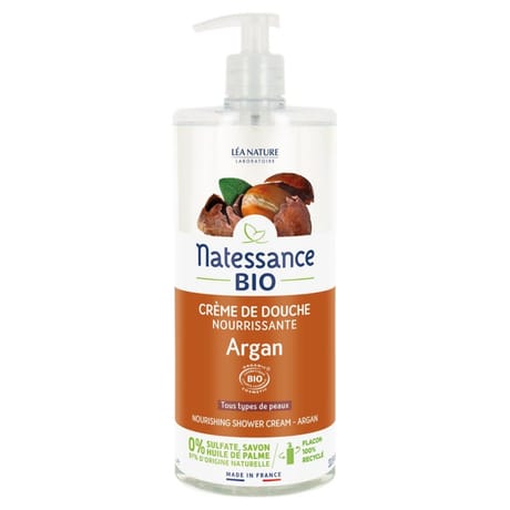 Natessance crème douche argan bio 1l