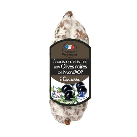Saucisson aux olives noires VPF 180g