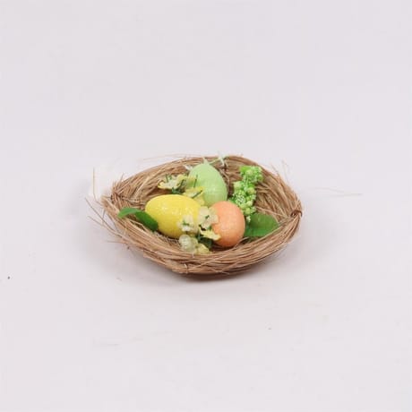 Nids avec oeufs diam 12cm
