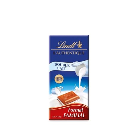 Lindt maitre chocolatier double lait x3-300g