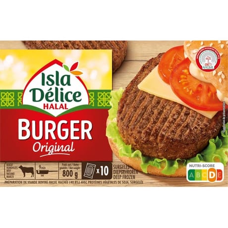 Isla Délice hamburgers halal x10 800g