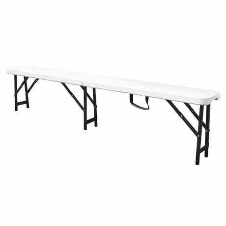 Banc d'appoint en résine pliable