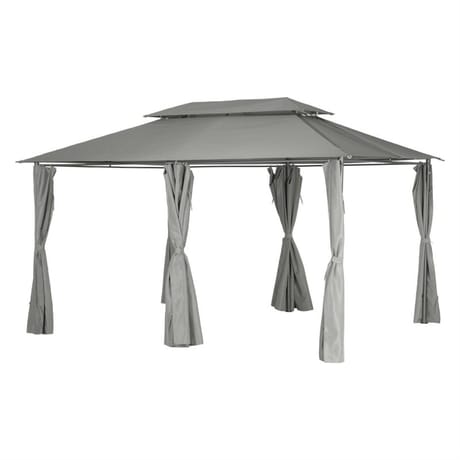 Tonnelle thira 3x4 mètres coloris gris