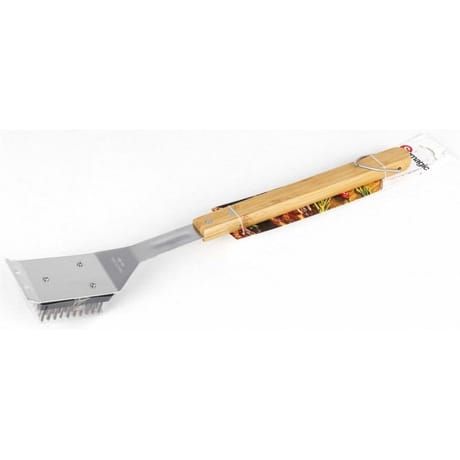 Brosse inox 44 cm manche bambou