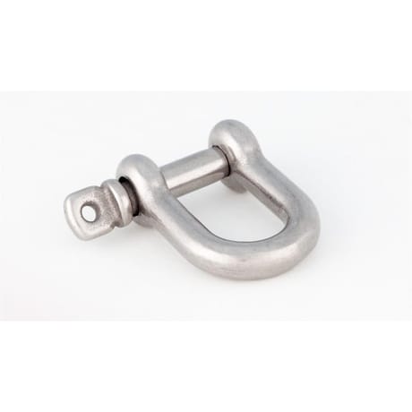 Manille inox   8 mm Lg 45 mm largeur 30 mm