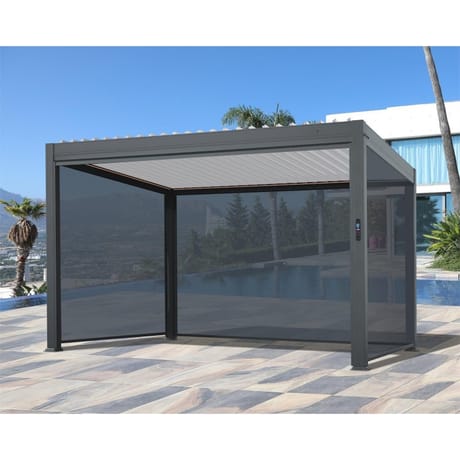 Tonnelle bioclimatique motorisee 4x3 - charme plus