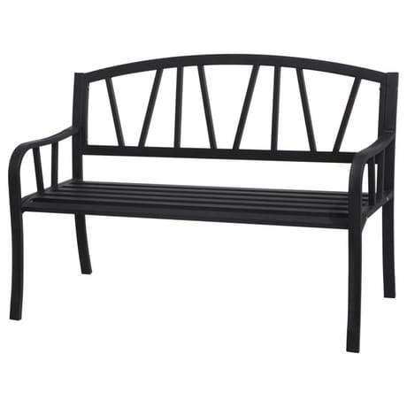 Banc de jardin alvernia noir