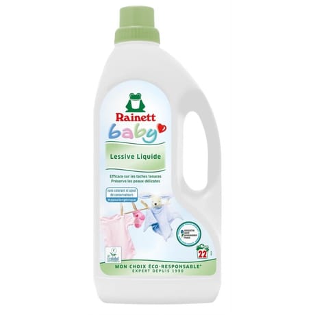 Rainett baby lessive liquide ecolabel camomille flacon 21 lavages1.5l