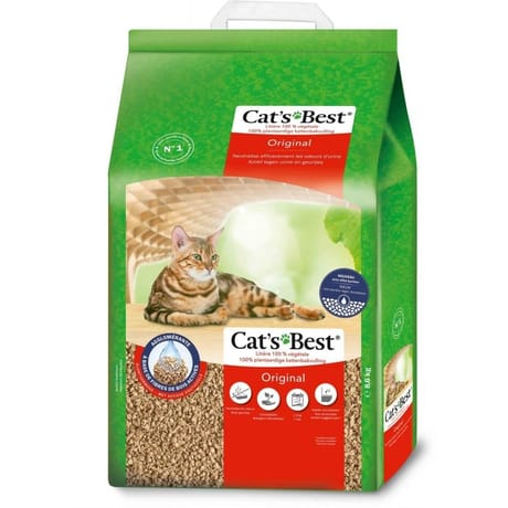 Cat's best original 8.6kg/20l nouvelle formule litière végétale agglomérante