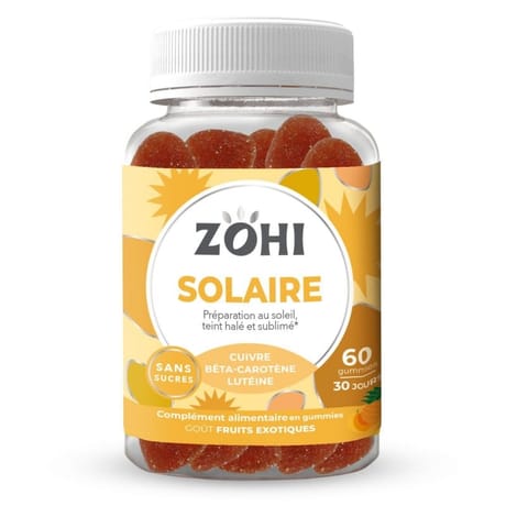 Zohi complément alimentaire solaire goût fruits exotiques ss x60-180g