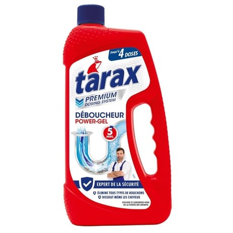 Tarax déboucheur power gel 5 min 4 doses 1l