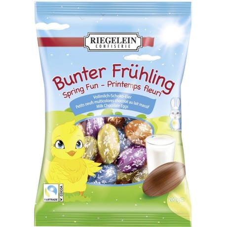 Riegelein mini oeufs au chocolat massif 200g