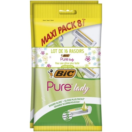 Bic rasoir féminin pure 3 Lady 3 lames lot de 8