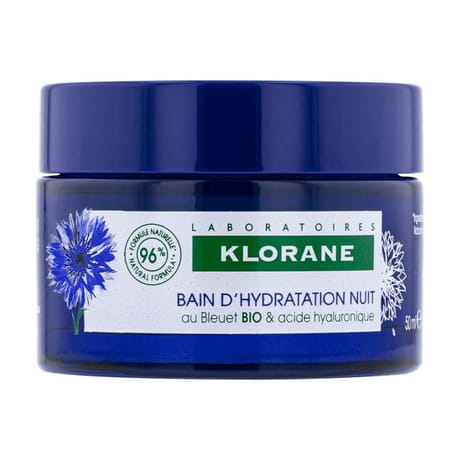 Klorane bleuet bio bain d'hydratation nuit 50ml