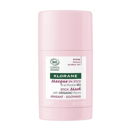 Klorane masque en stick visage apaisant pivoine bio 25g