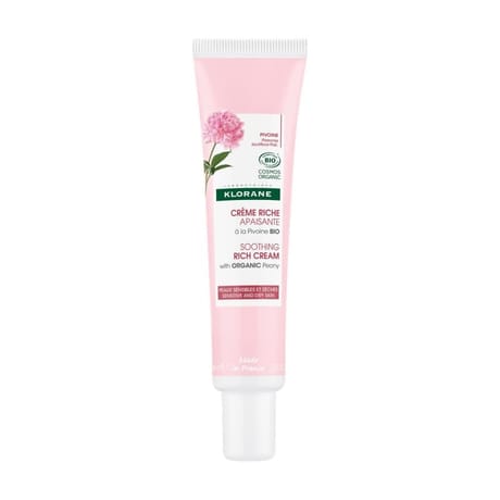 Klorane pivoine visage creme riche apaisante bio 40ml