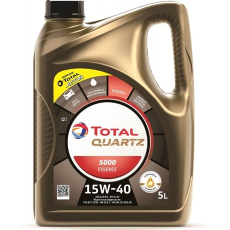 Total Huile total quartz 5000 15W-40 essence 4410g