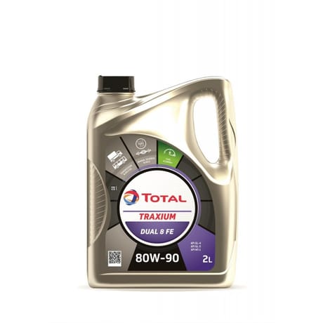 Huile total traxium dual 80w90 2l