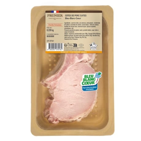 Côtes de porc cuites bbc 220g