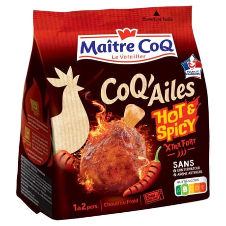 Maître Coq coq'ailes hot & spicy 250g