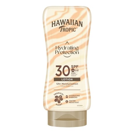 Hawaiian tropic crème hydrating protection lotion protectrice spf 30 180 ml