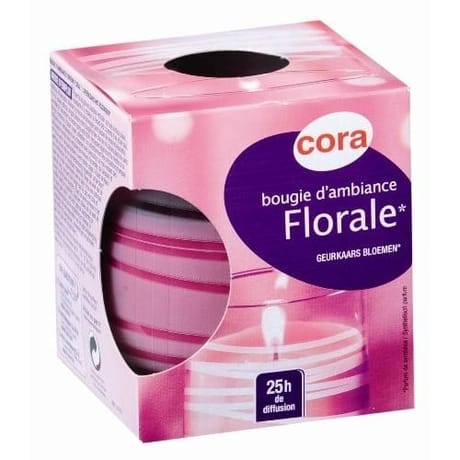 Cora bougie d'ambiance parfum florale