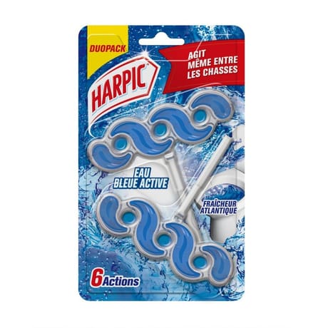 Harpic bloc active fresh eau bleue duo pack