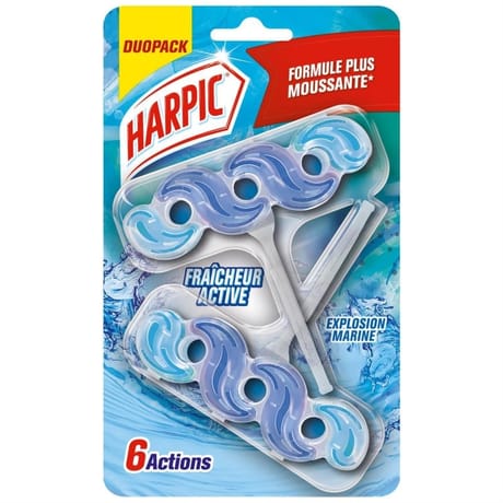 Harpic bloc active fresh explosion marine duo pack