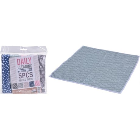 Chiffons décorés x5