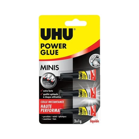 Power glue ultra rapide minis 3x1g