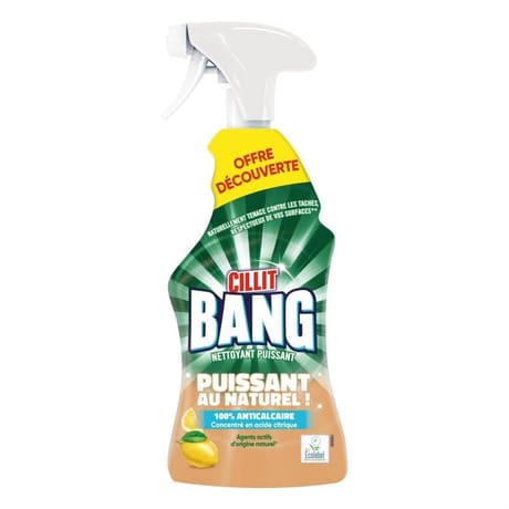 Cillit bang pistolet au naturel acide citrique 750ml