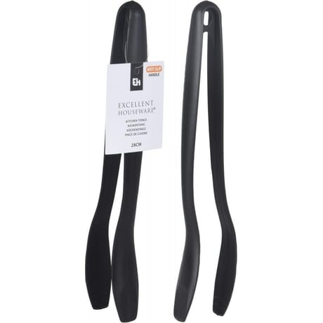 Pince de cuisine noir nylon